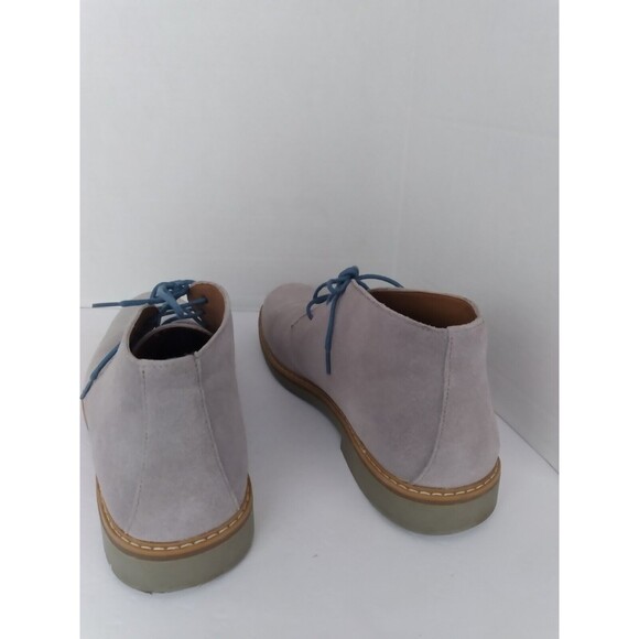 Casual Suede‎ Desert Chukka Boots with Blue Laces Light Gray Ankle Boots main image 4